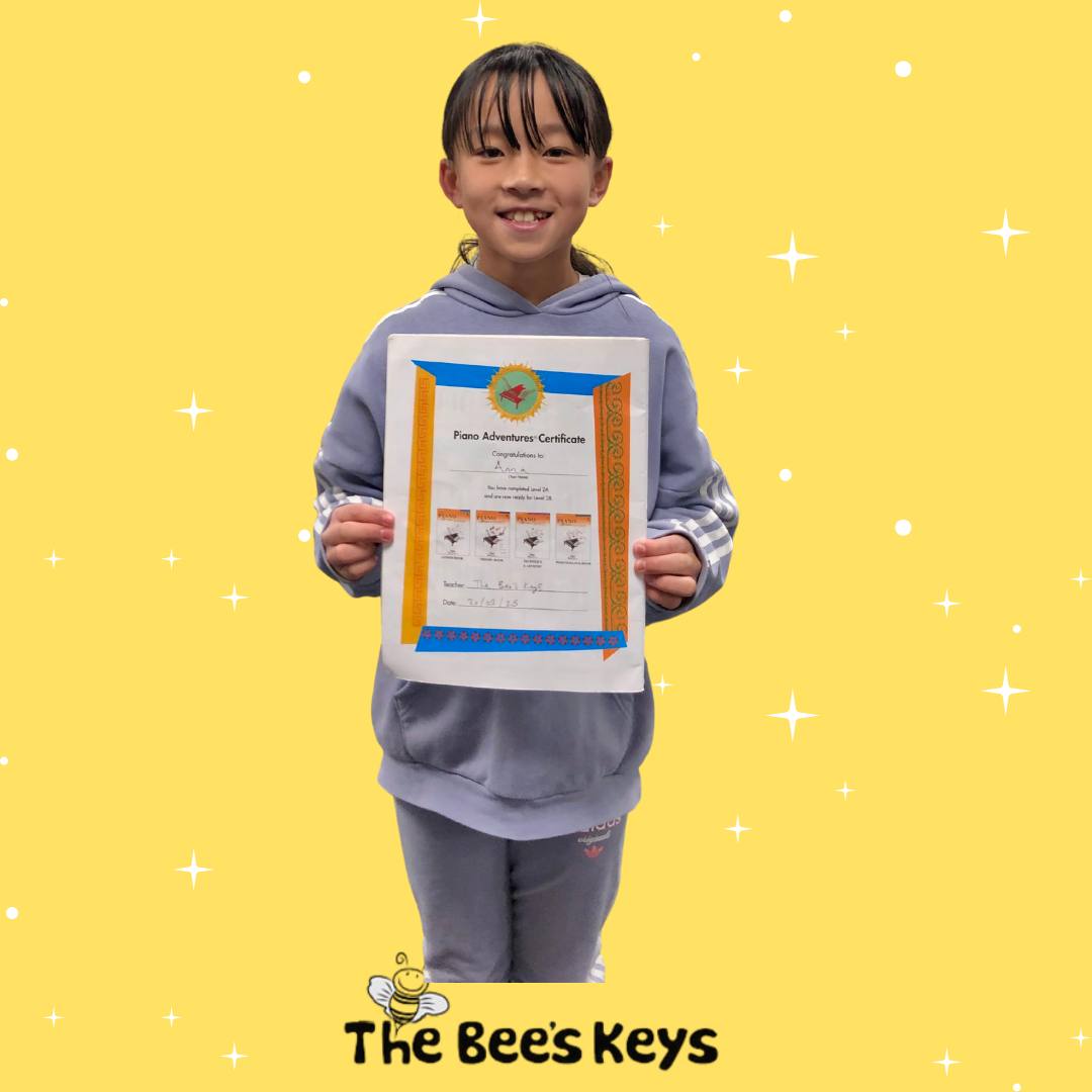 The Bee's - Huge congratulations to Anna for completing her Piano ...