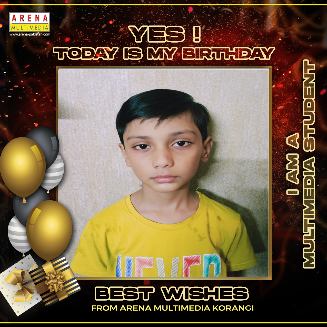 Arena - Happy Birthday Muhammad Hashir from team Arena Multimedia ...