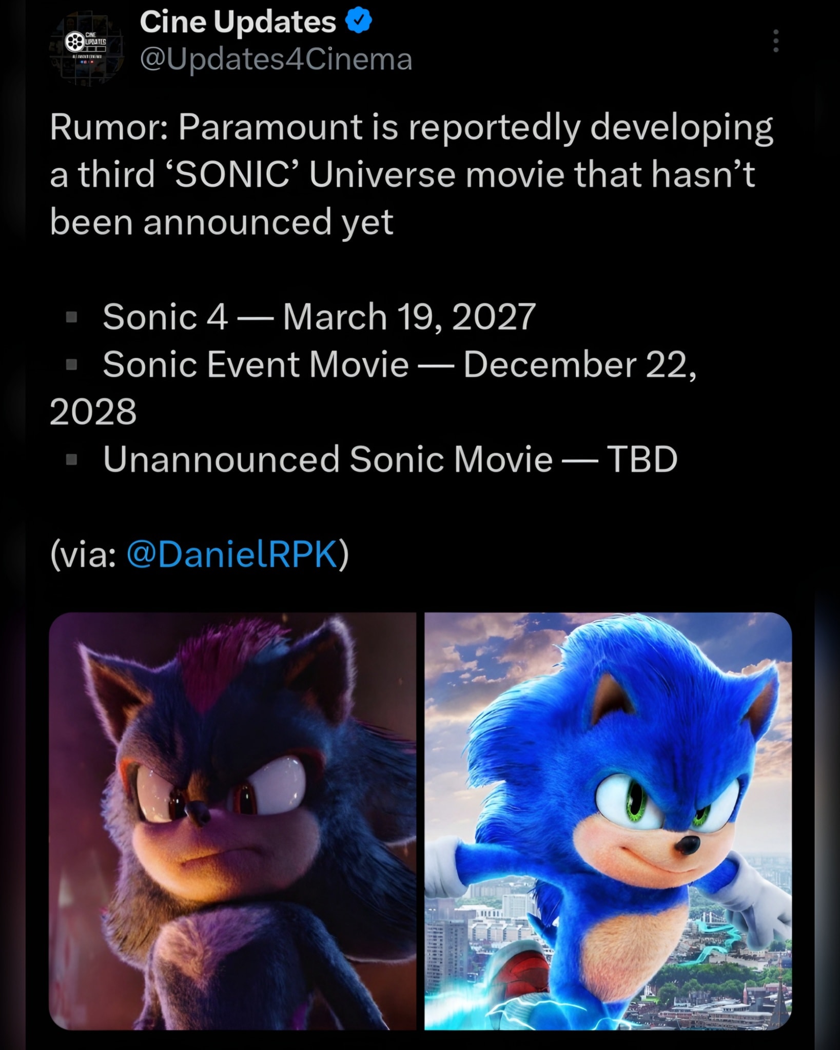 Cine - Paramount is reportedly expanding the ‘SONIC’ Universe with a ...