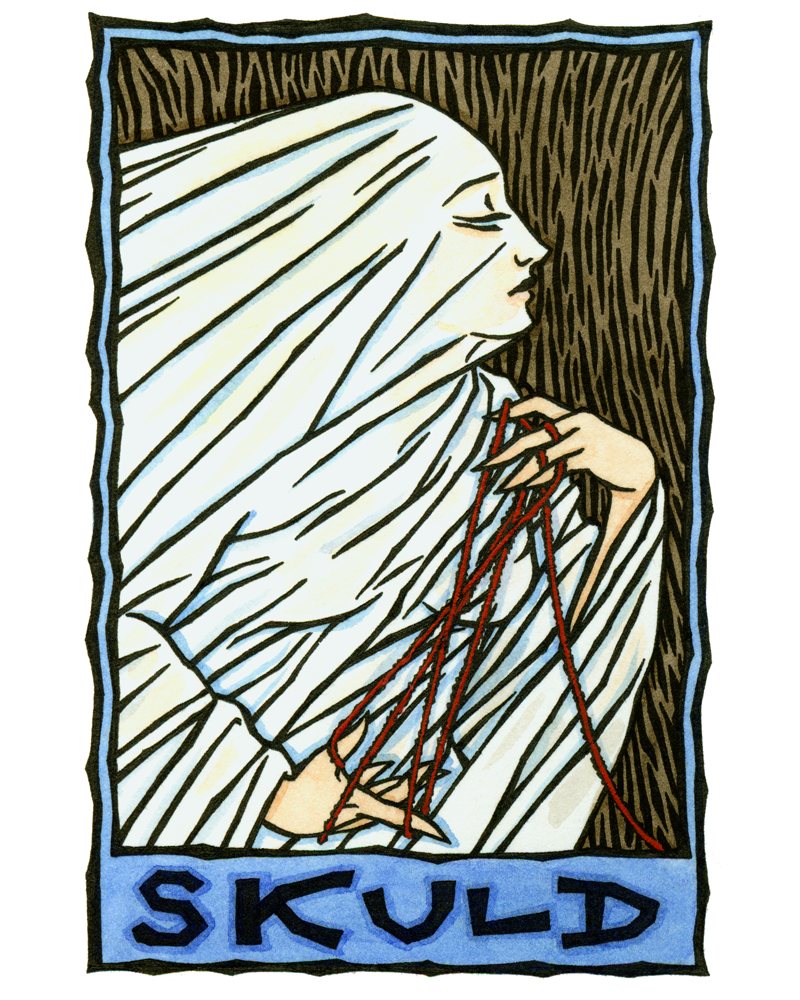 Thalia - Skuld is one of the three Norns or Fates of Norse mythology ...