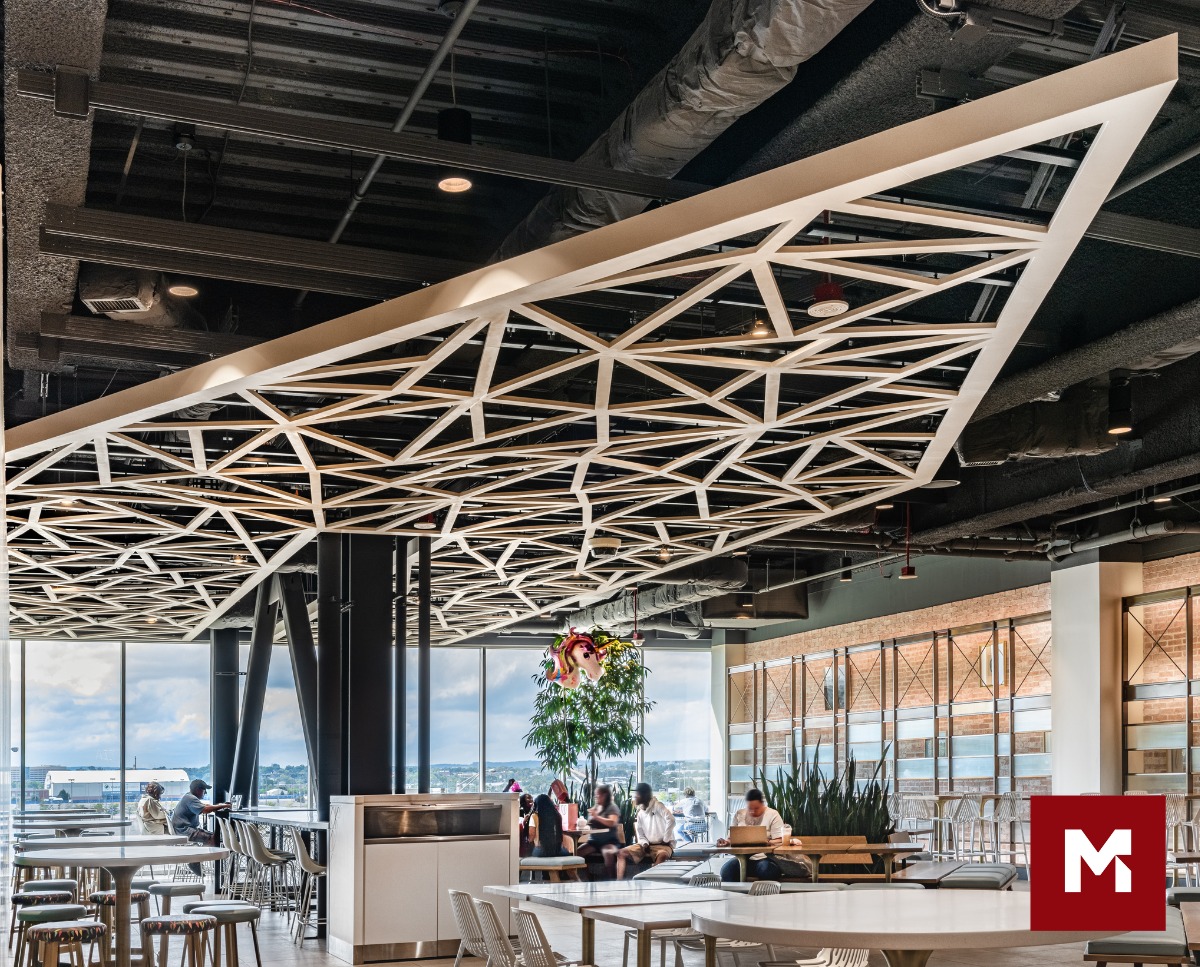 Maxxit - The AERO:Form Cube Extruded Open Cell ceiling system redefines ...