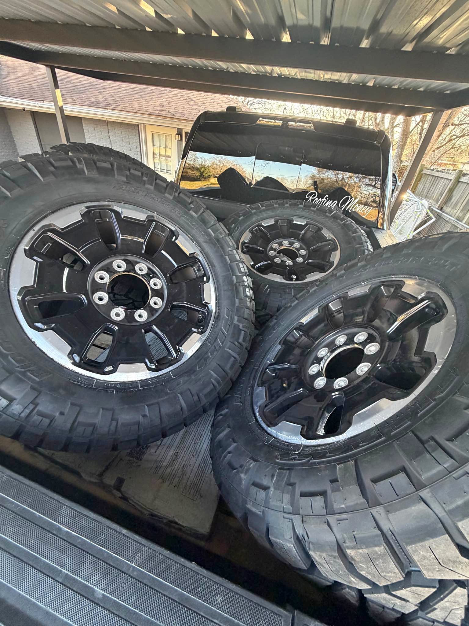 23+ f250 black king ranch stocks on NEW 35x12.50r20 nitto ridge ...