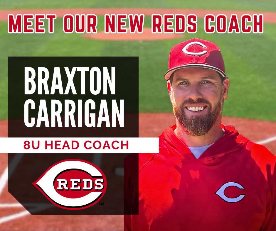 Cheshire - ⚾️ Meet the new 8u Reds Coach! ⚾️ Coach Braxton Carrigan is ...