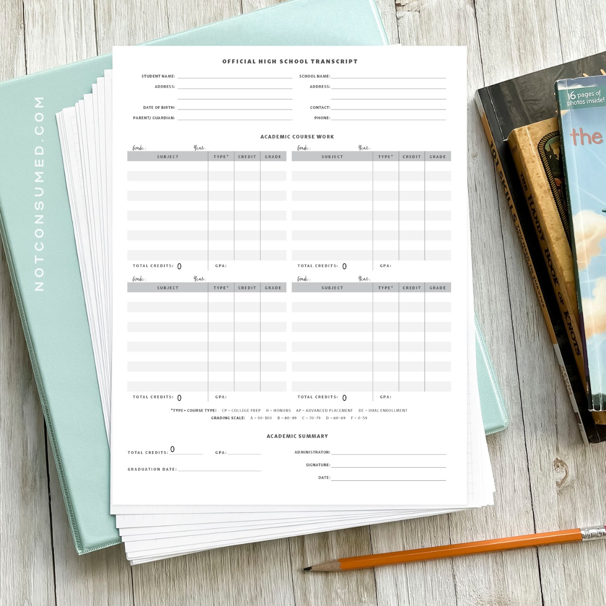 Not - Creating a high school transcript for your homeschooler doesn’t ...