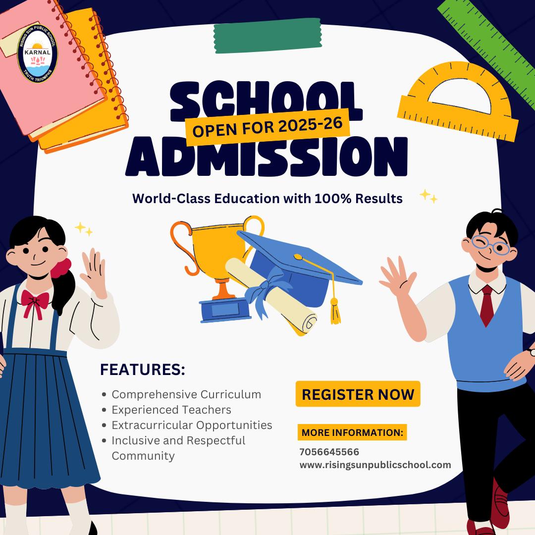 🌟 Admissions Open for 2025-26!... - Rising Sun Public School