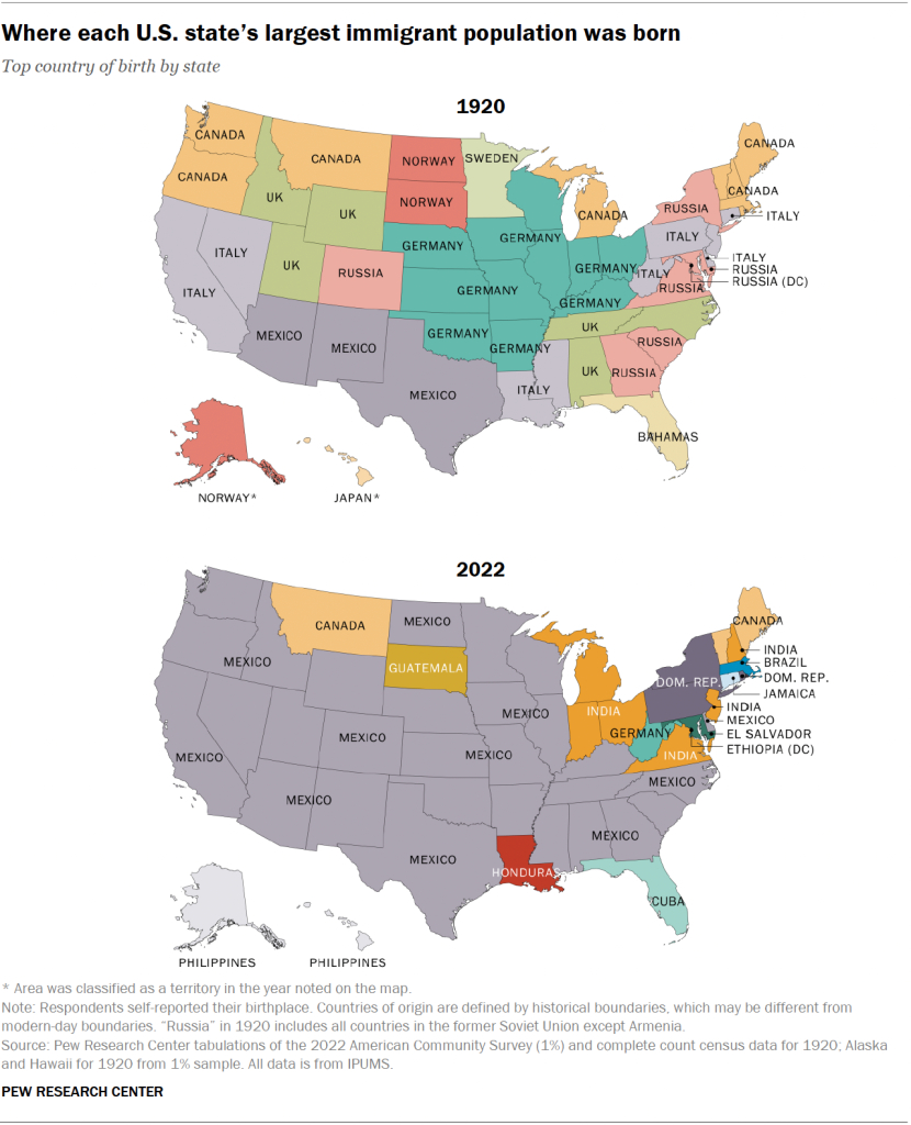 Brilliant Maps - Where each U.S. state’s largest immigrant... | Facebook
