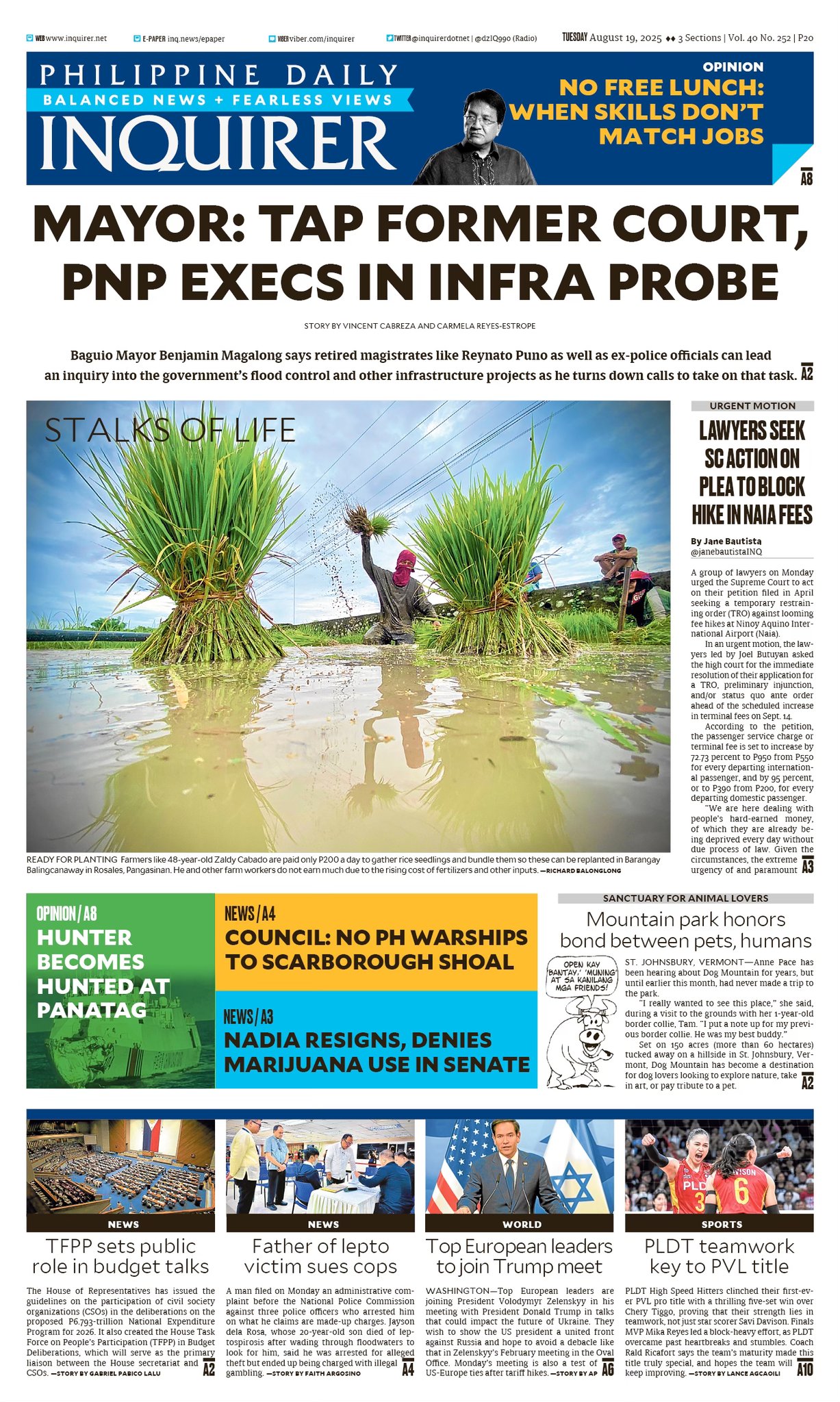 INQUIRER.net - Today's Inquirer front page (August 19,... | Facebook