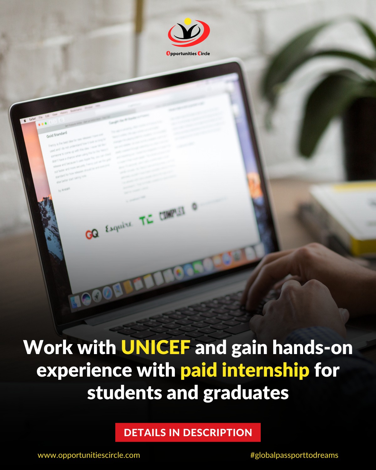 Opportunities - UNICEF Paid Internship Program 2025 Check comments for ...