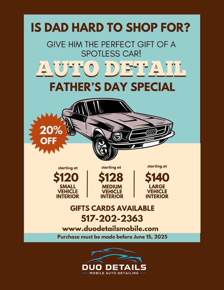 Fathers Day Detailing Car Ad: Ultimate Gift for Dad