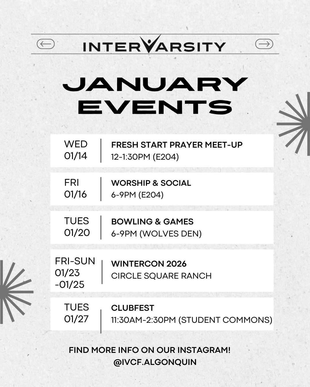 InterVarsity at Algonquin