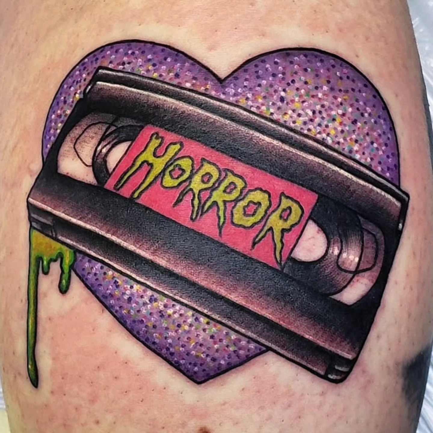 Tats - 💕Hearts from the archives day 6 Horror VHS tattoo from