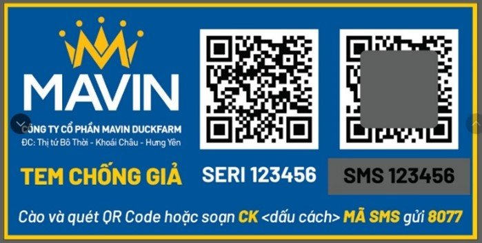 Mavin Group - THÔNG BÁO SỬ DỤNG TEM CHỐNG GIẢ QR CODE...