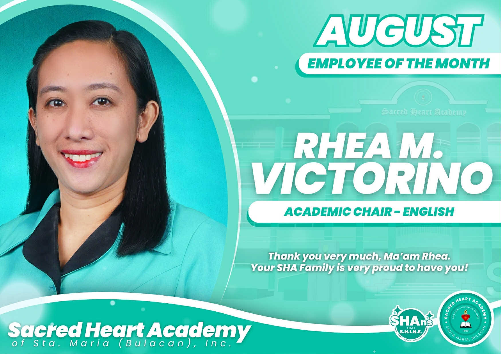🌟 A standing ovation for our August Employee of the Month! 🌟 ...