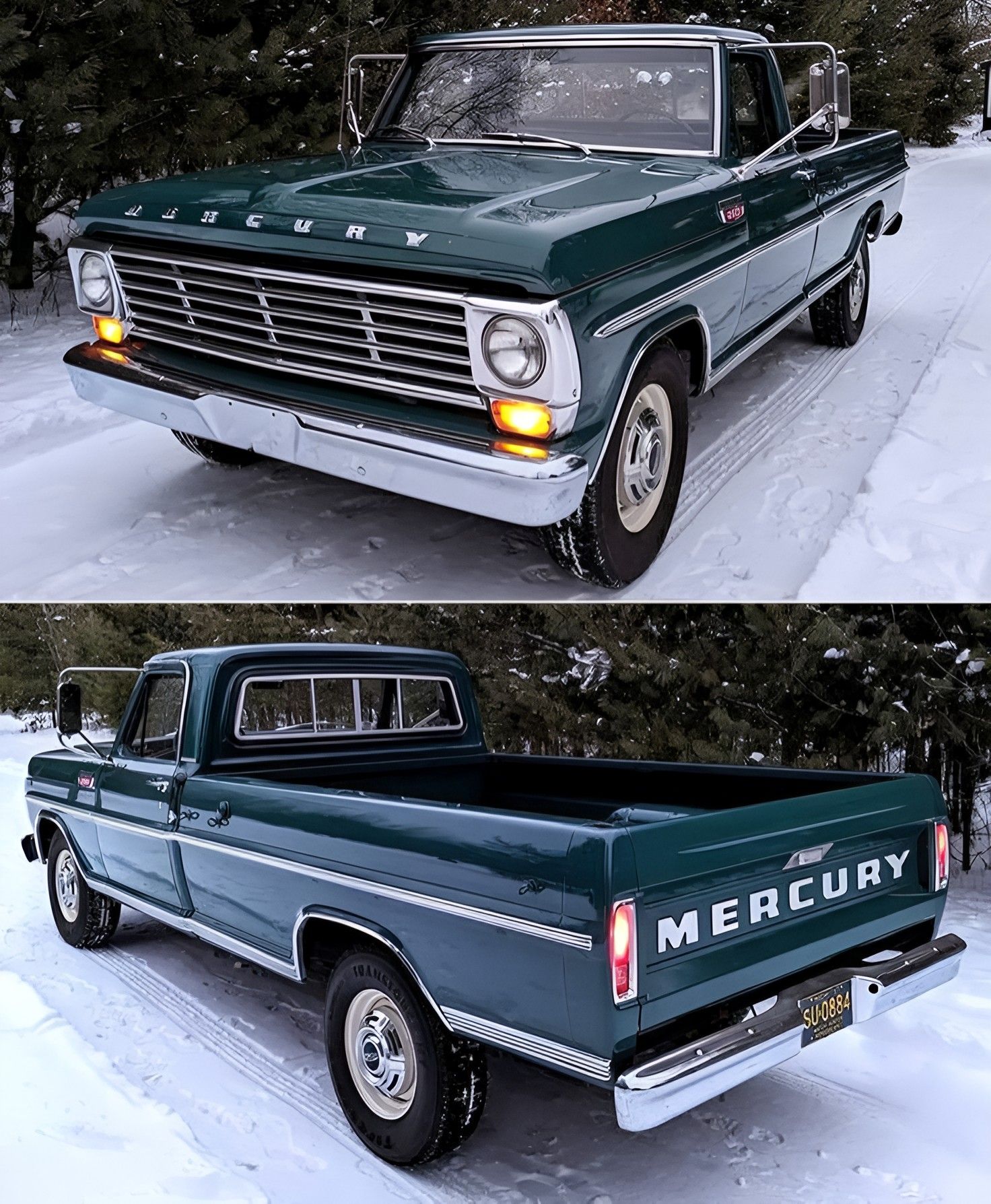 Voiture Miniature M2 Machines Mercury M-100 Custom 4x4 1967 - Édition Limitée 1:64