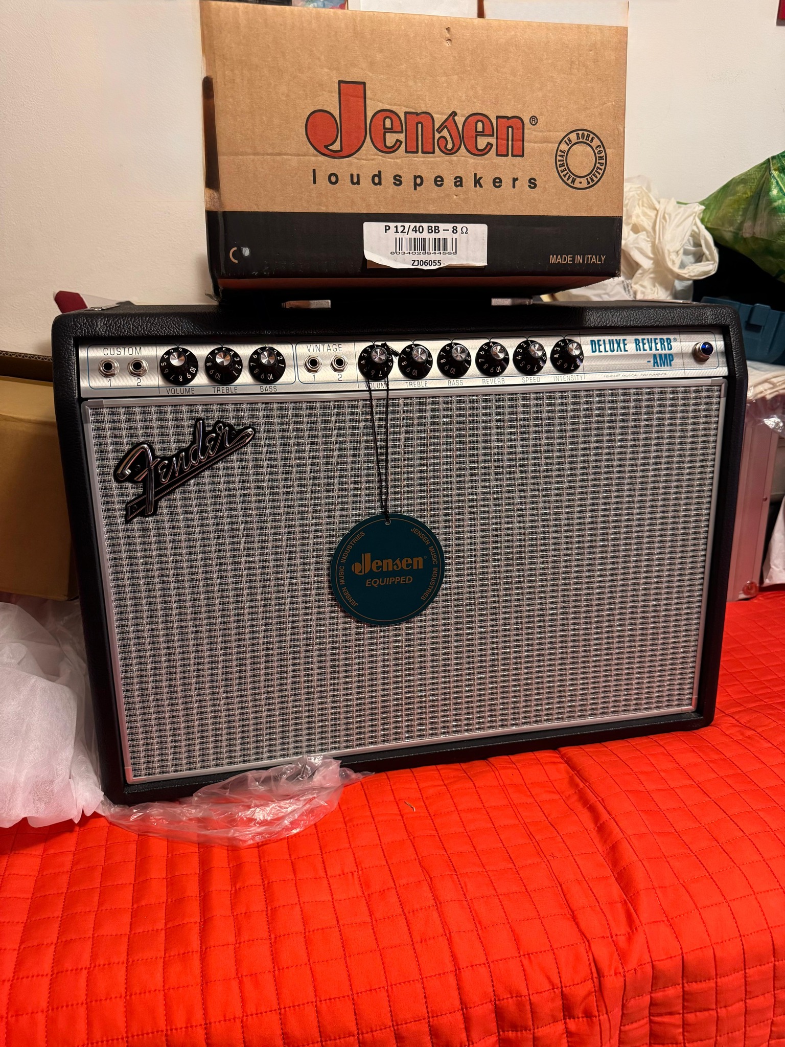 Jensen Blackbird 40 speaker upgrade for Fender '68 Custom Deluxe