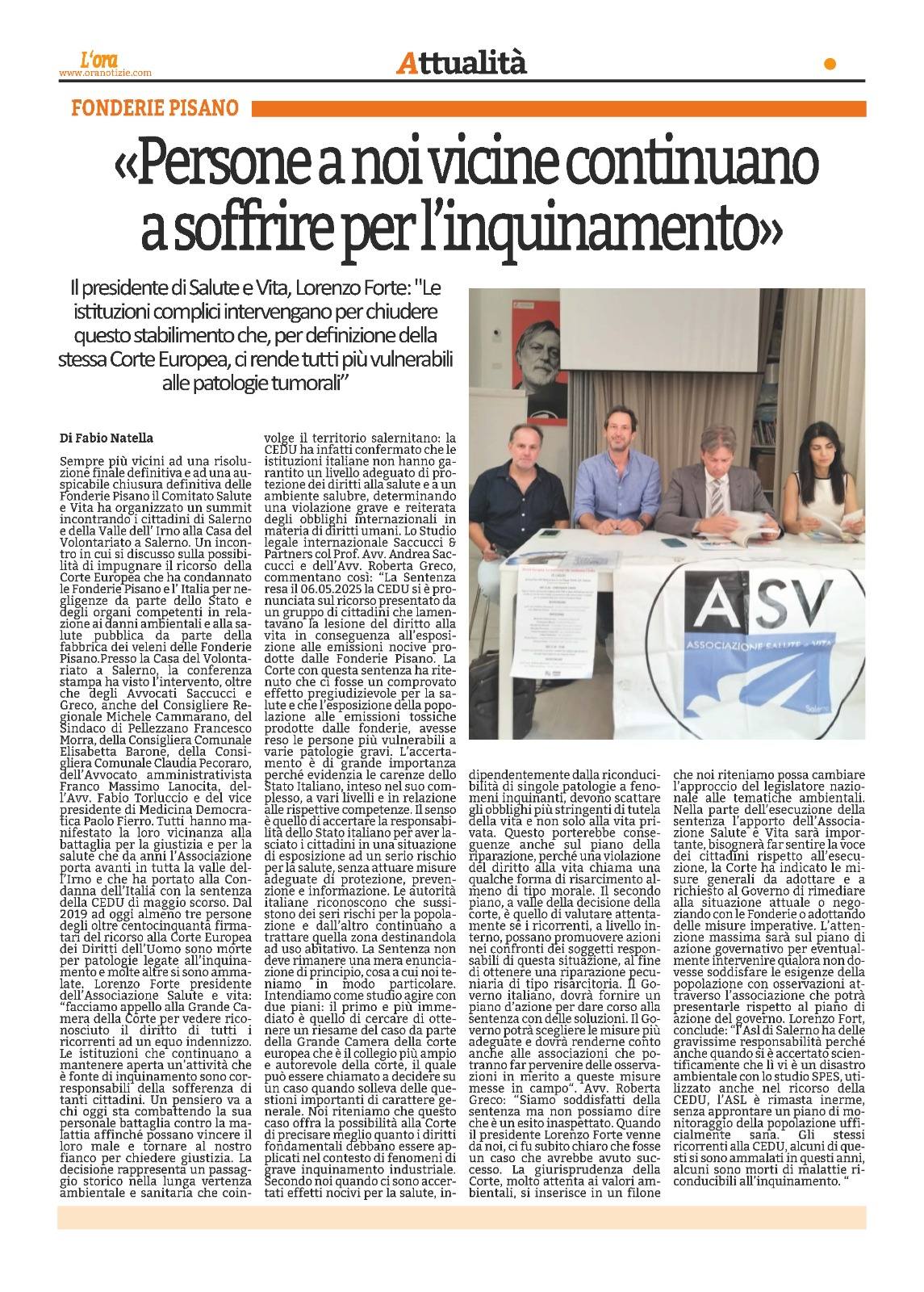 Associazio... - Associazione Salute E Vita #stopfonderiepisano