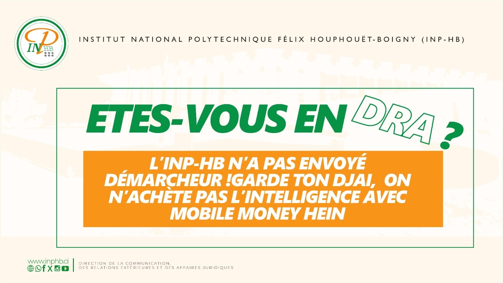 INP - HB | Yamoussoukro