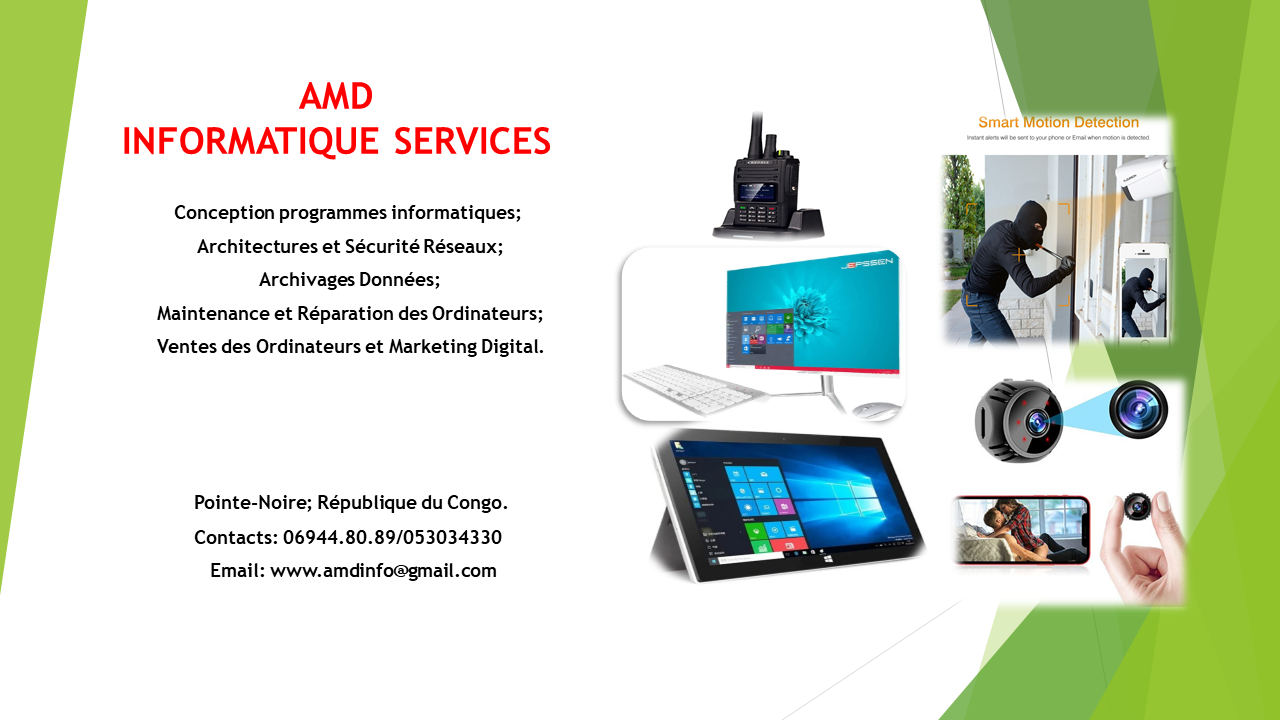 AMD informatique services | Pointe-Noire
