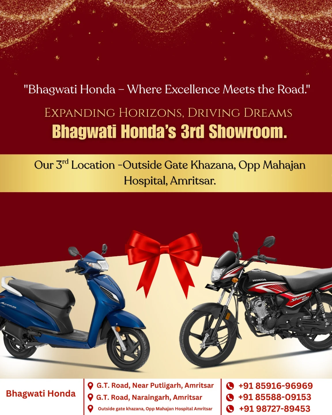 Exciting News! 🎉 Bhagwati Honda is growing! 🚀 We're thrilled to