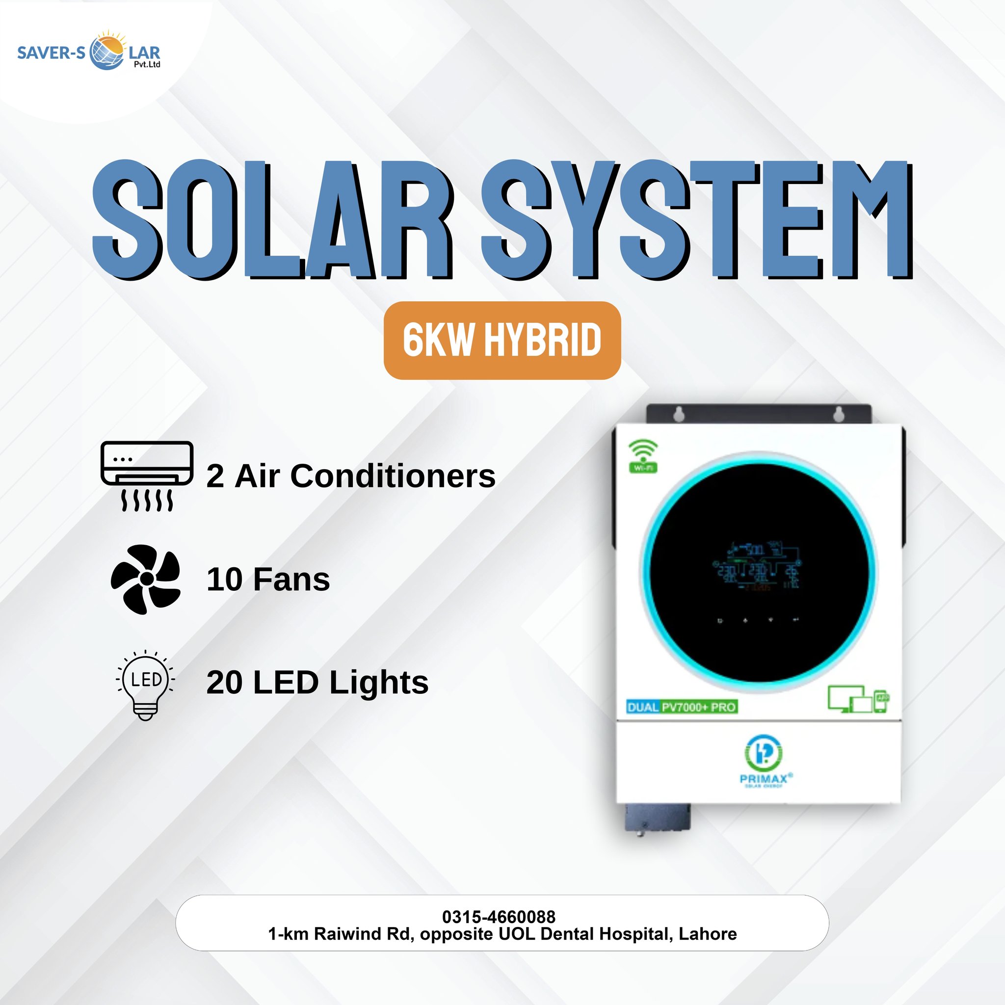 Saver - ⚡ Power Up Your Home with Our 6KW Hybrid Solar System! Say ...