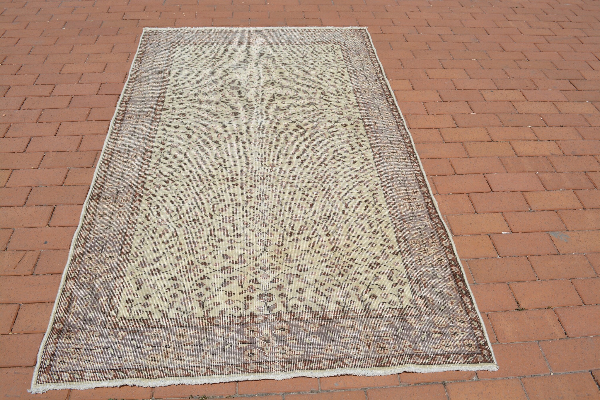 Vintage - Antique Rug, Decorative Rug, Vintage Oriental Turkish Rug ...