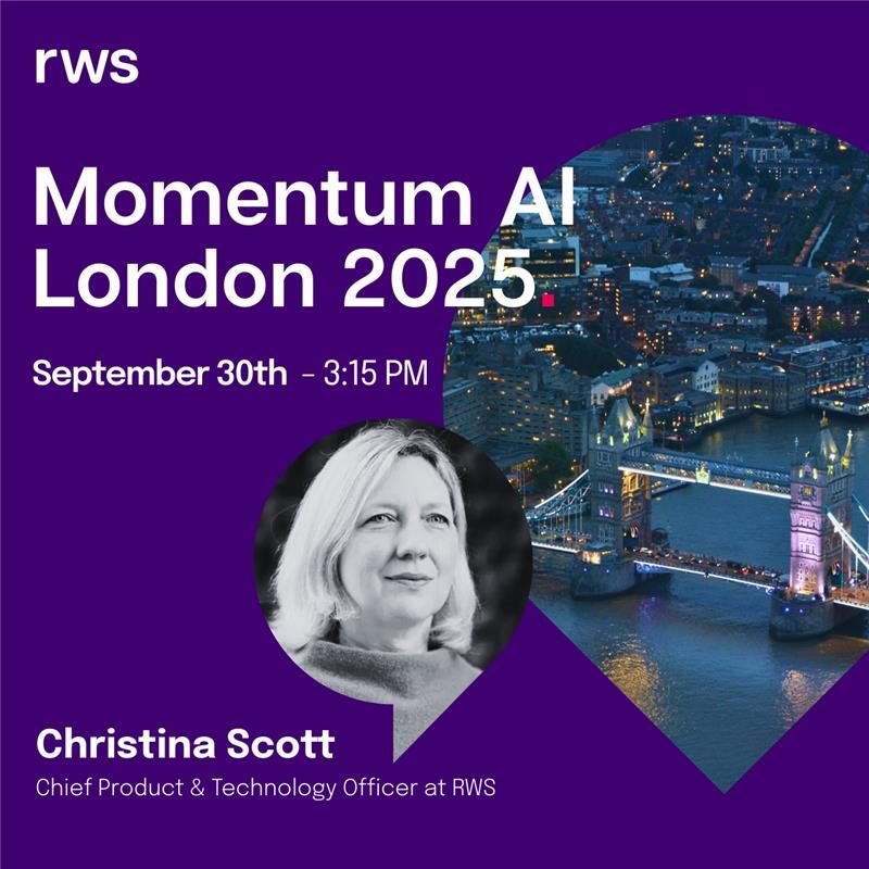 RWS - 🎤 Big news! Our Chief Product and Technology Officer, Christina ...