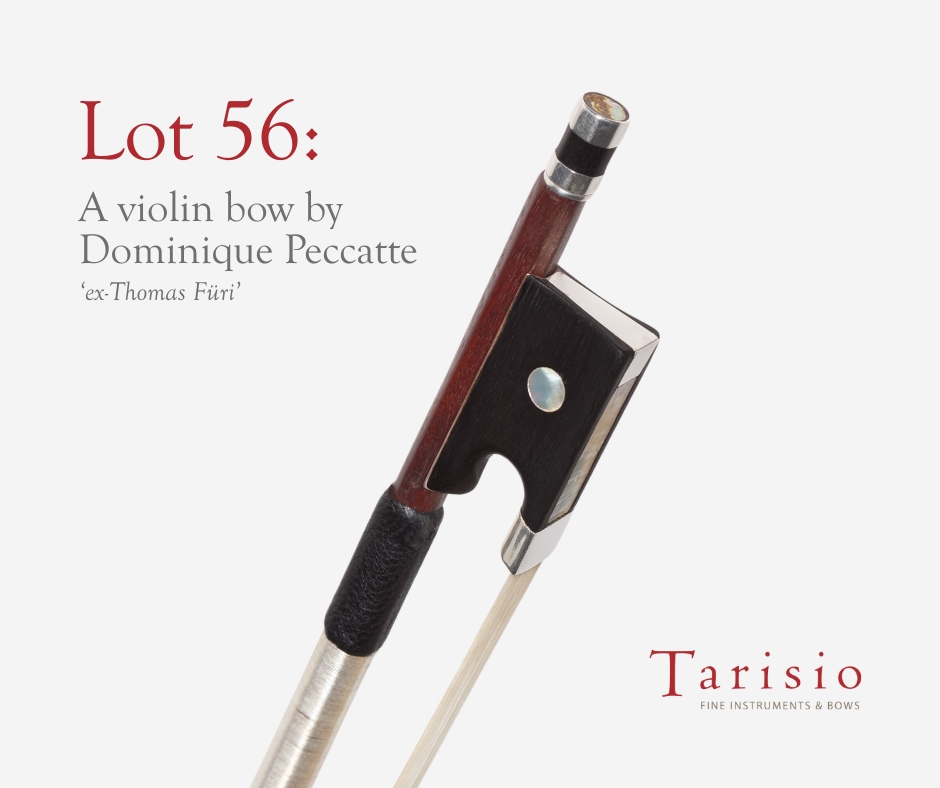 Dominique Peccatte violin bow once owned by Thomas Furi