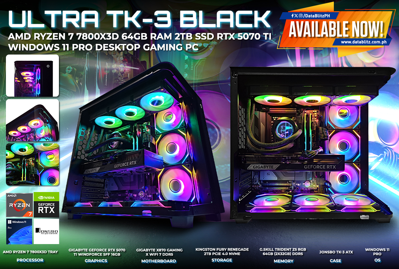 DataBlitz - 𝐁𝐔𝐈𝐋𝐓 𝐓𝐎 𝐃𝐎𝐌𝐈𝐍𝐀𝐓𝐄!🔥🎮 Ultra TK-3 Black AMD... | Facebook