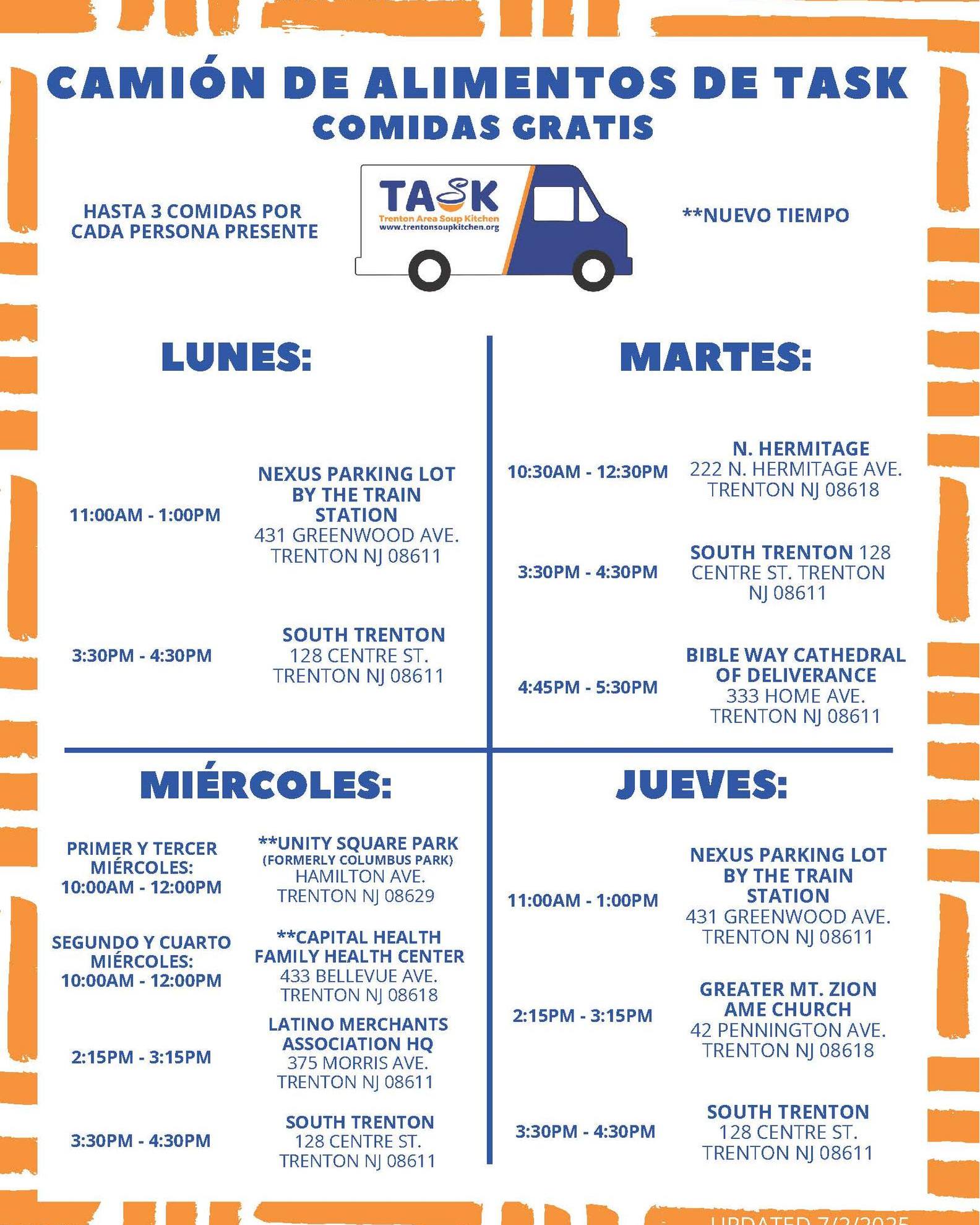 The TASK Truck is out and... - Trenton Area Soup Kitchen | Facebook