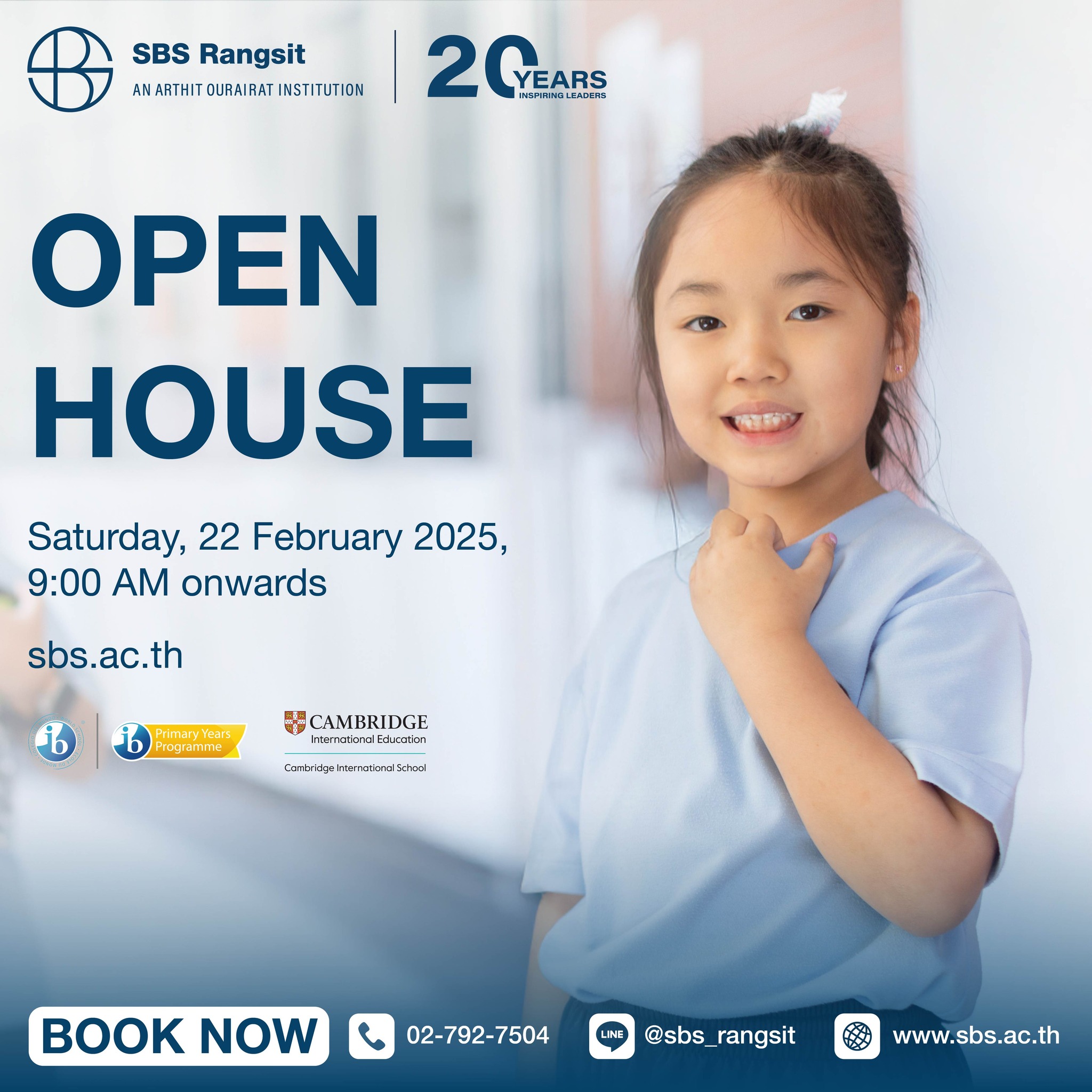 SBS Rangsit - SBS Rangsit Open House 2025 Dear SBS Rangsit Families ...