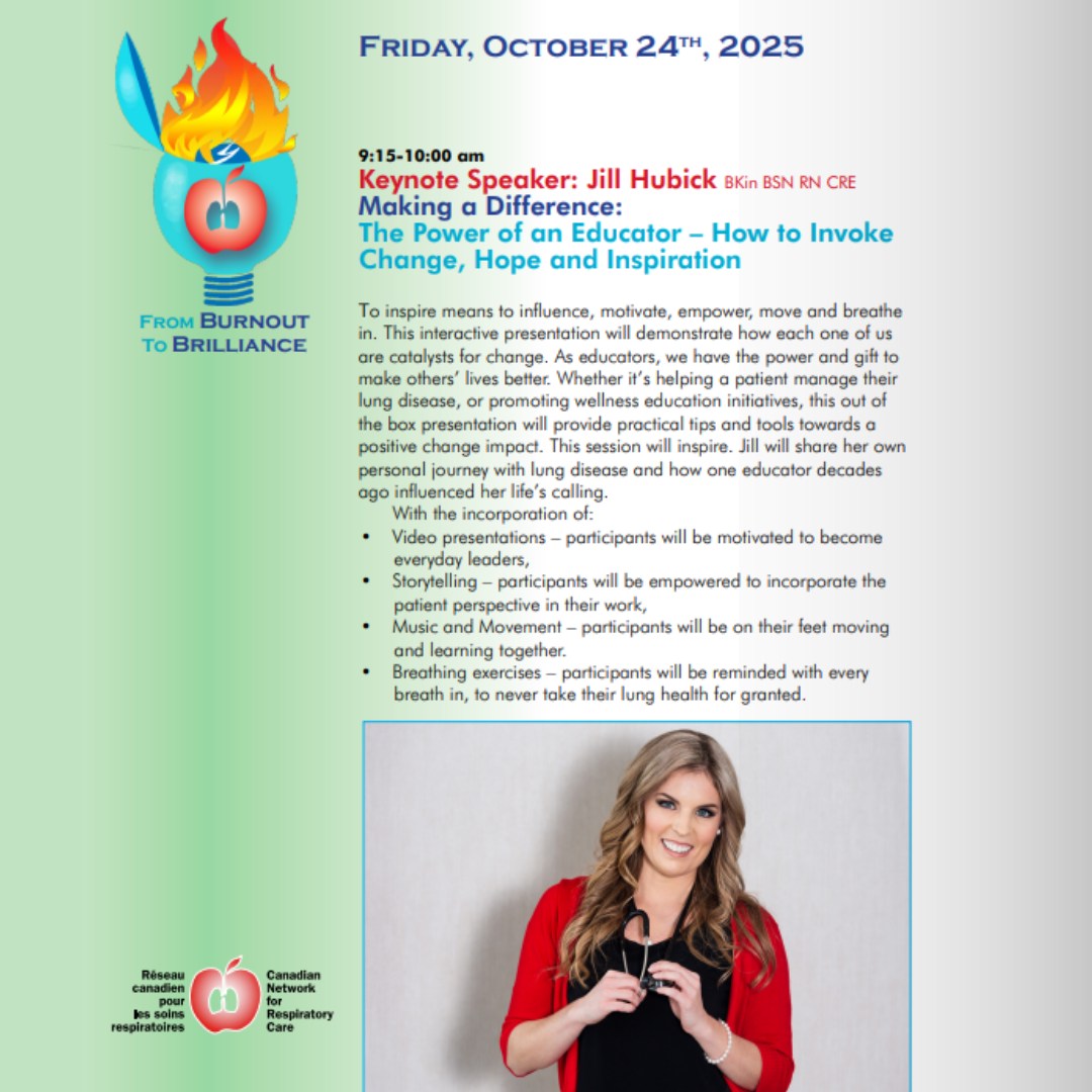 Lung Sask - We’re proud to share that Jill Hubick, our... | Facebook