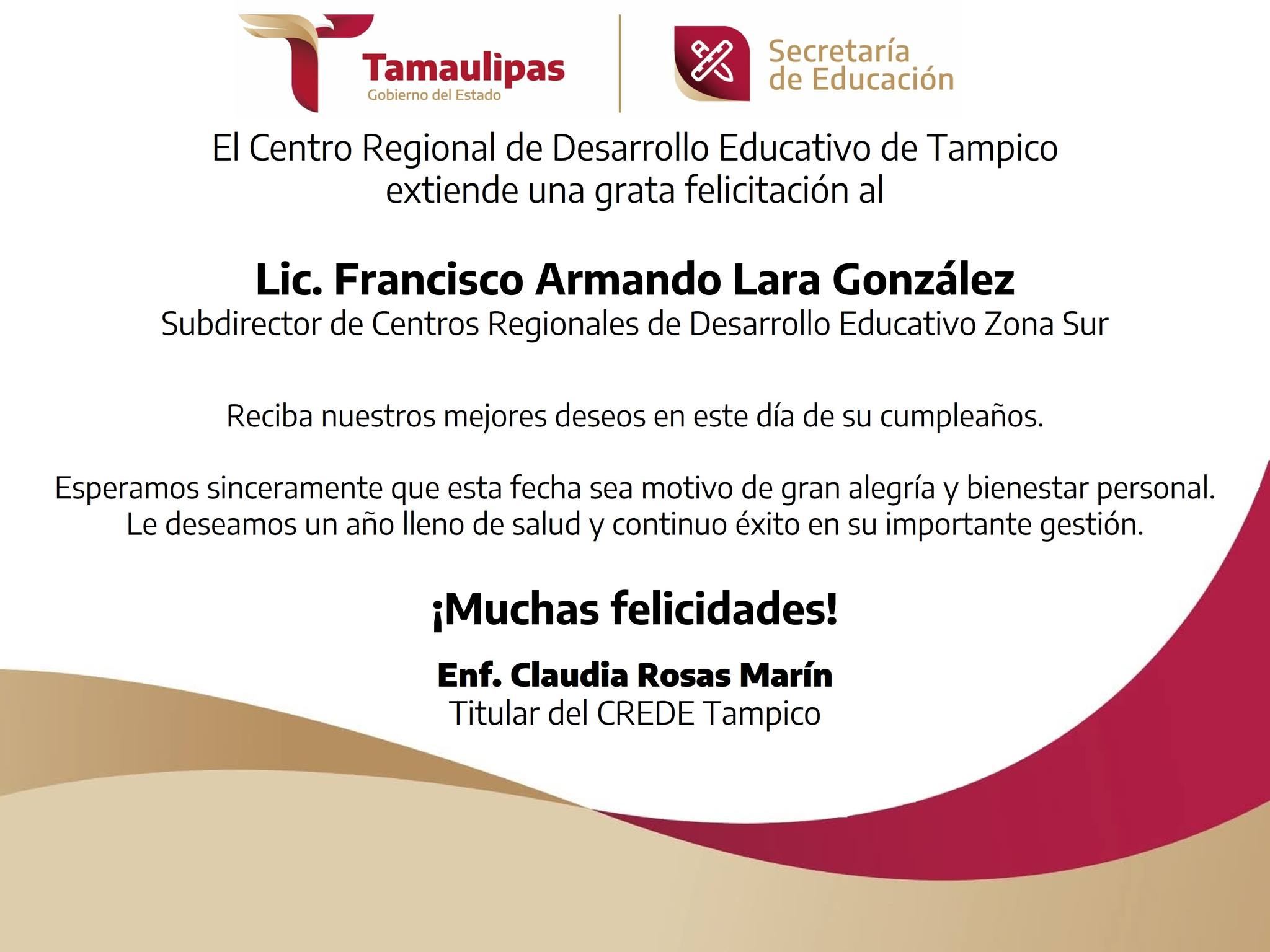 CREDE - ¡Feliz Cumpleaños, Lic. Francisco Armando Lara González! De ...