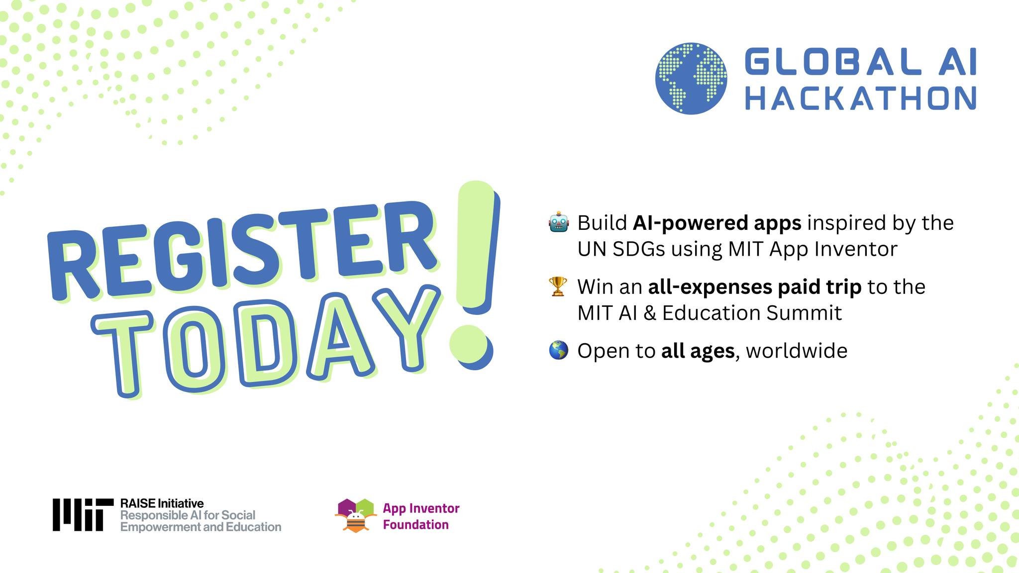 The Global AI Hackathon is back!... - MIT App Inventor | Facebook
