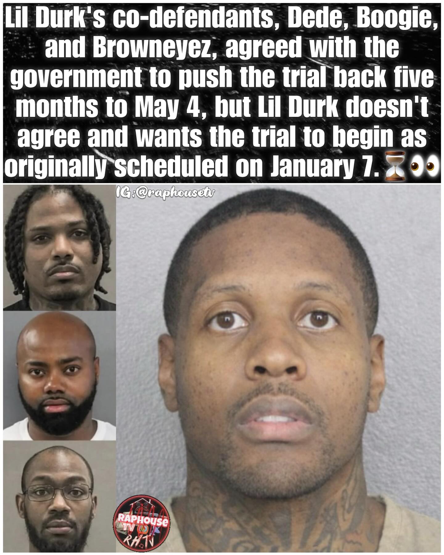 Raphouse TV - Lil Durk’s co-defendants — Dede, Boogie, and... | Facebook