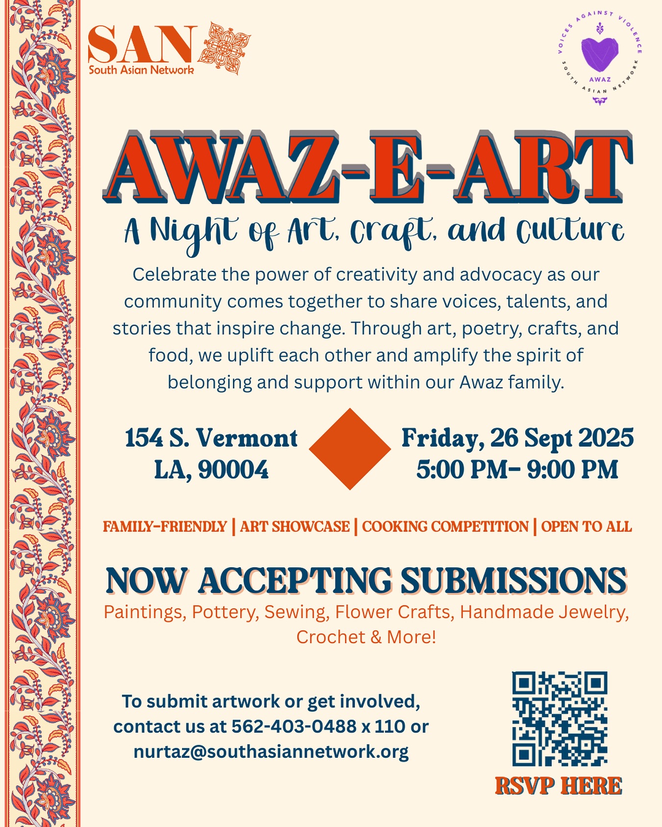 South - AWAZ-E-ART: A Night of Art, Craft, and Culture Join us for an ...