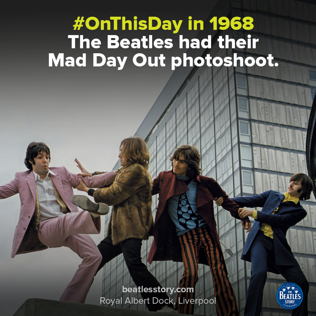 OnThisDay in 1968, The Beatles had their iconic Mad Day Out 
