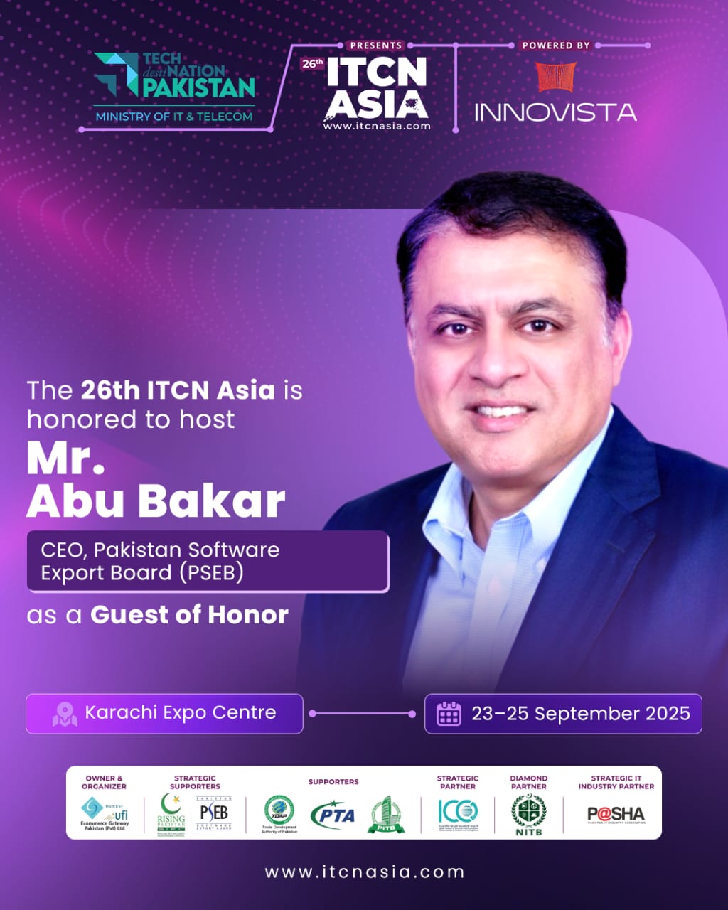 ITCN - We are honoured to welcome Mr. Abu Bakar, CEO of Pakistan ...