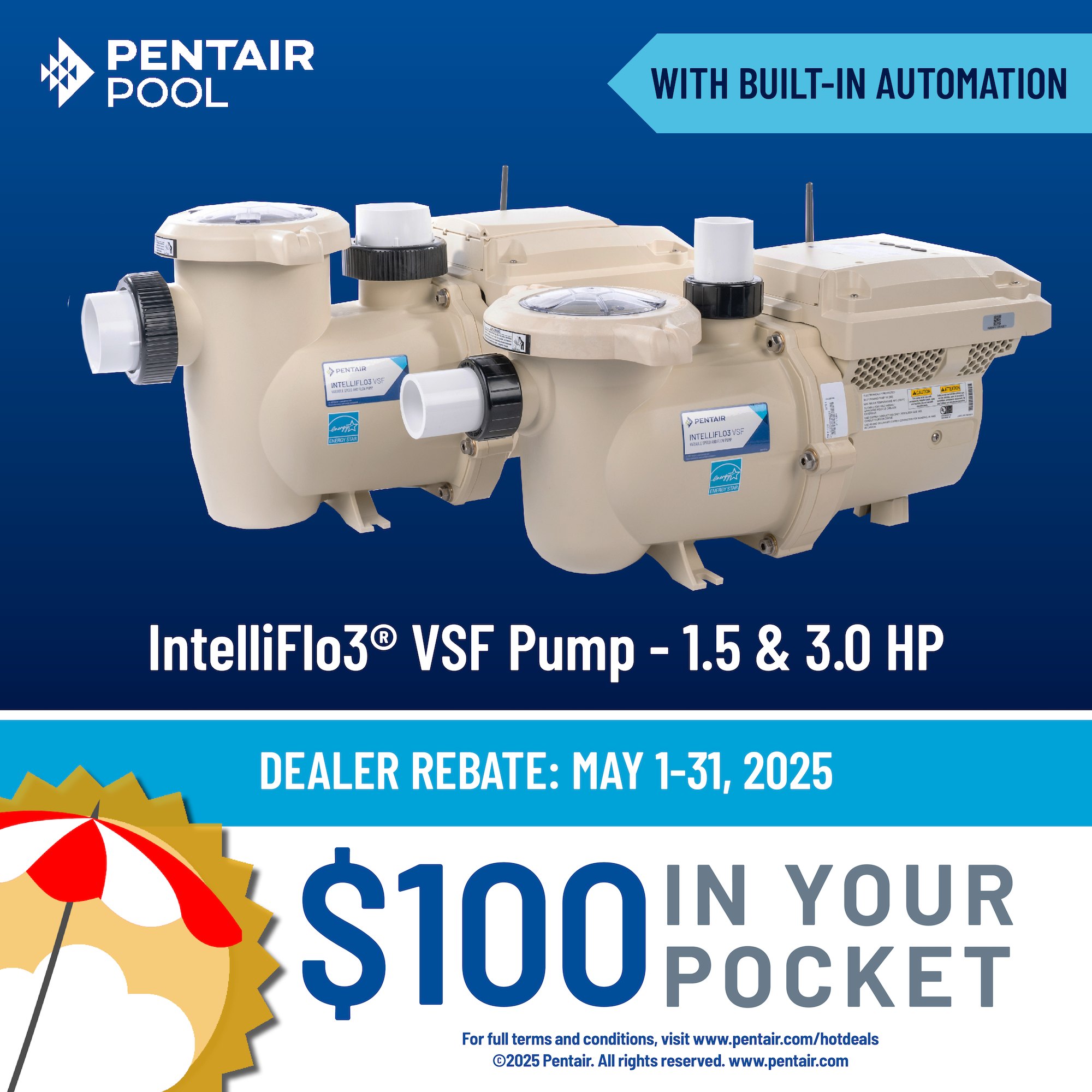SCP - Attention Pool Pros! New, exclusive Pentair rebates are here. Buy ...