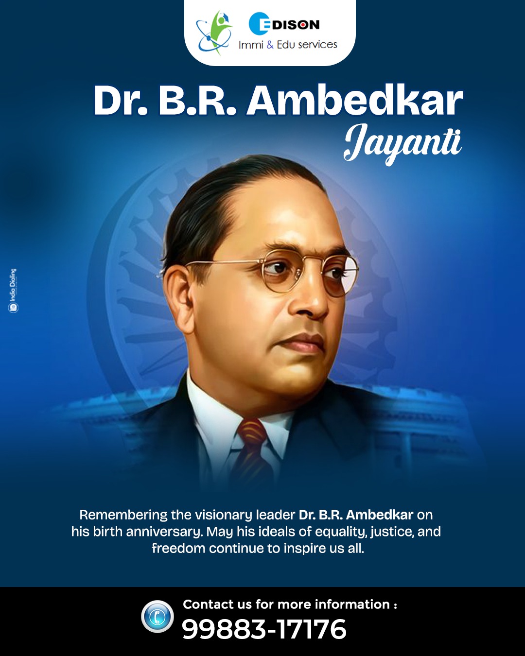 Edison - 🕊️ Tribute to Dr. B.R. Ambedkar 🕊️ Honoring the legacy of a ...