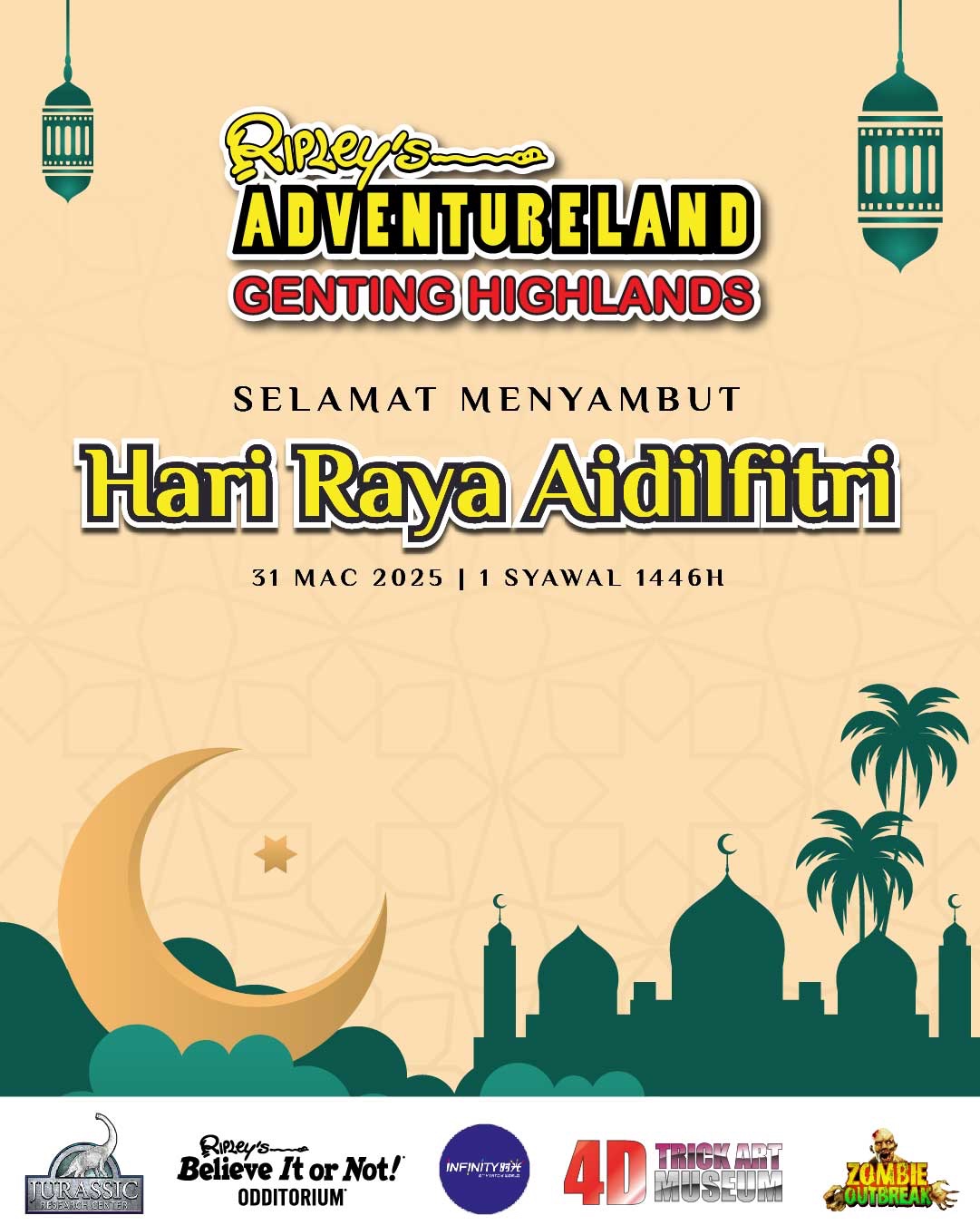 Ripley's - Selamat Hari Raya Aidilfitri dari Ripley's Adventureland! 🌙 ...