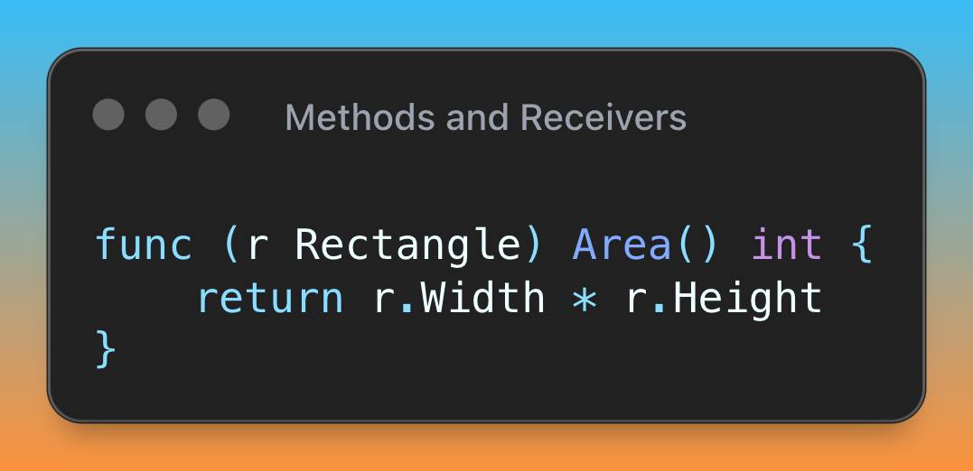 Gary - Methods in Go let you attach functions to types. The receiver is ...