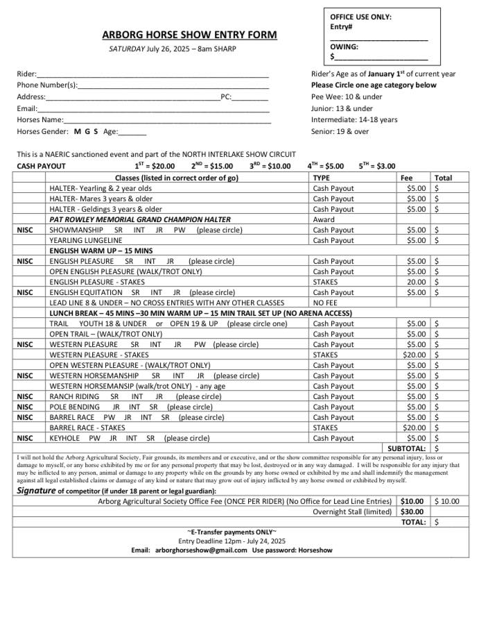North Interlake Show Circuit - NISC