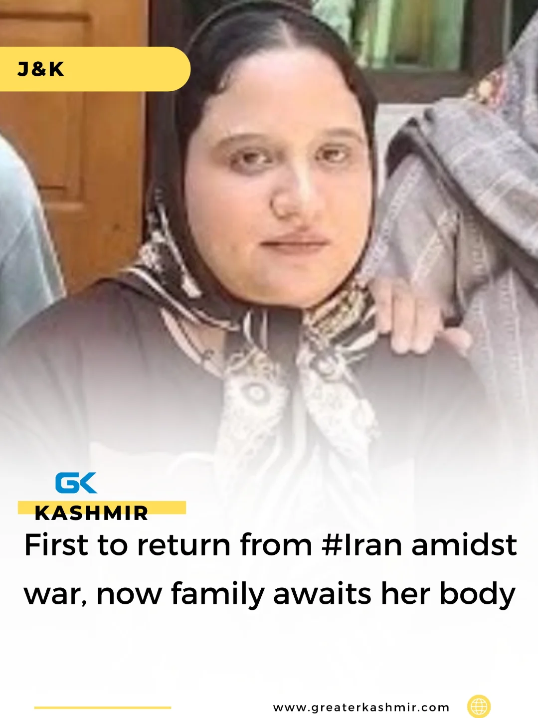 Greater - In a tragic irony, the 27-year-old Saba Rasool, the first ...