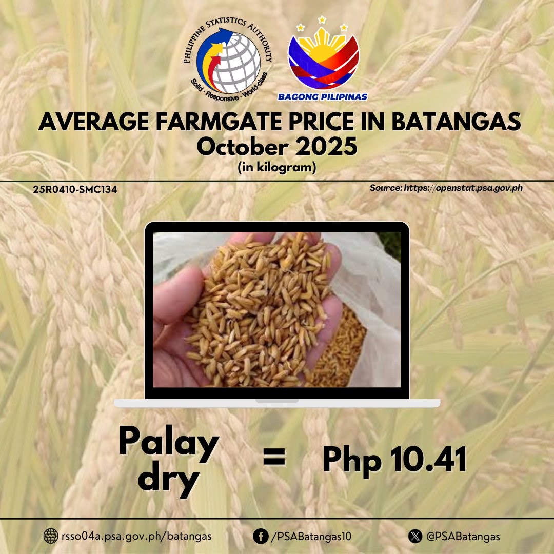 Batangas... - Philippine Statistics Authority - Batangas | Facebook