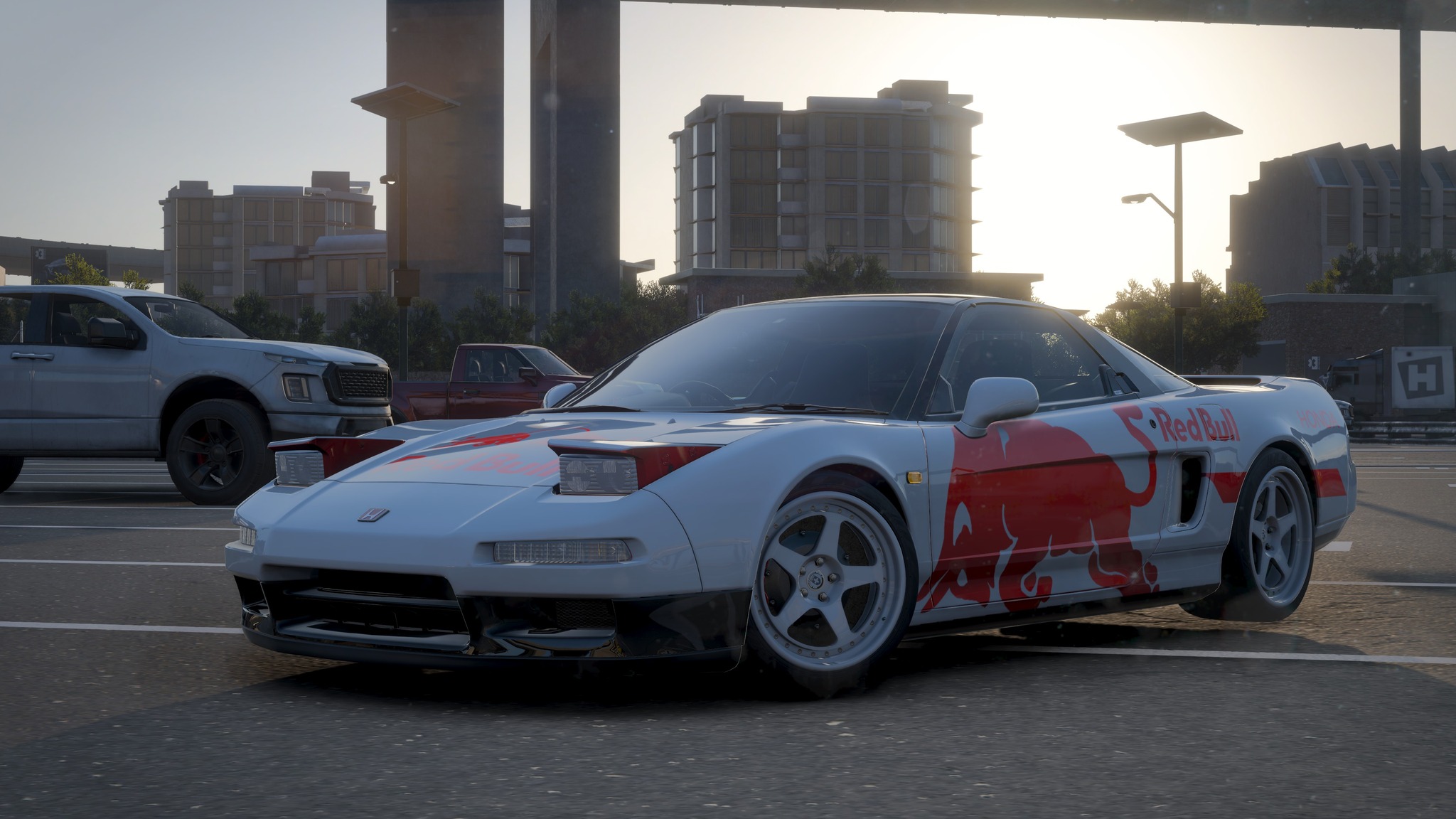 Honda NSX replica in Red Bull F1 colors for Japanese GP