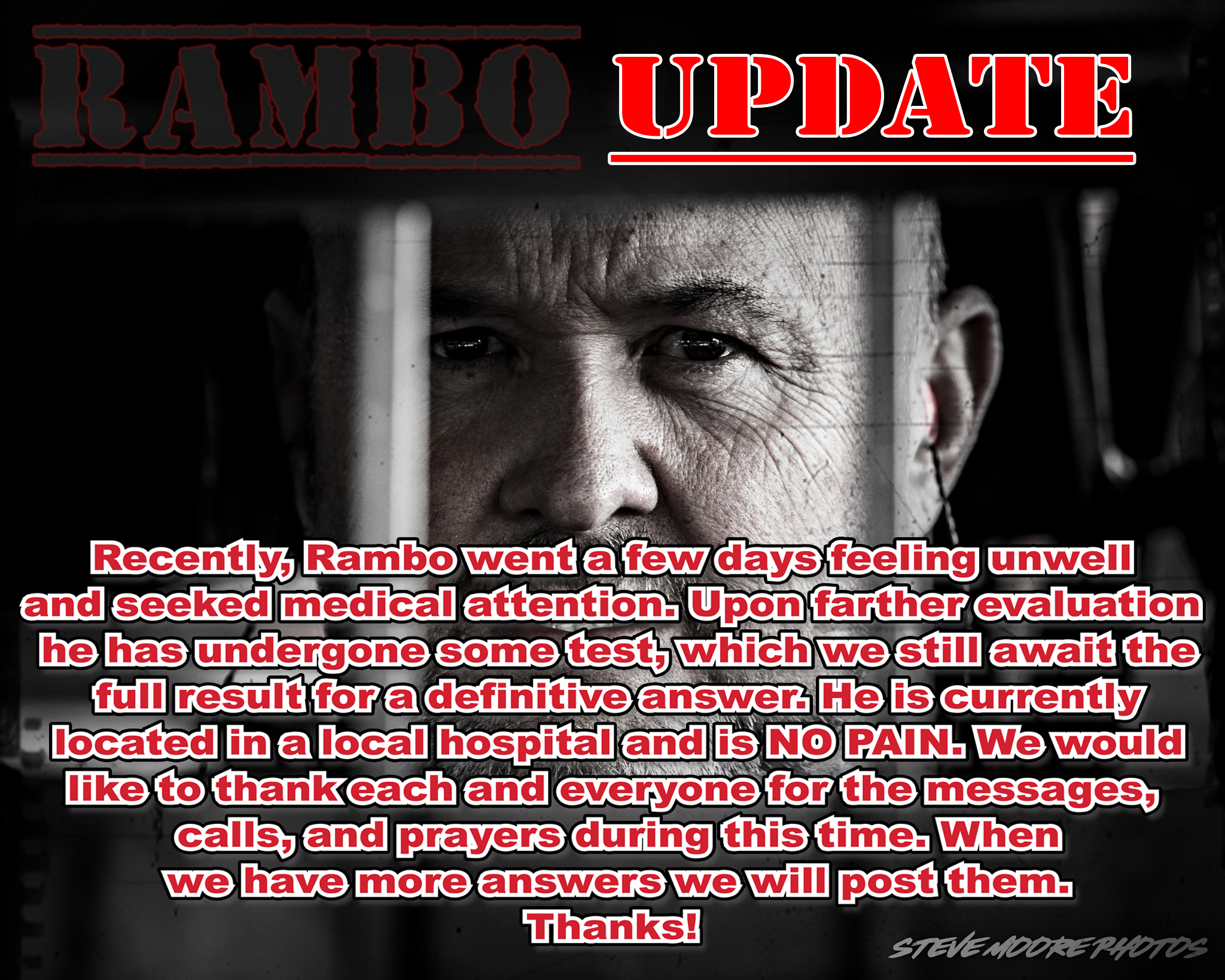 Our thoughts are with Dennis 