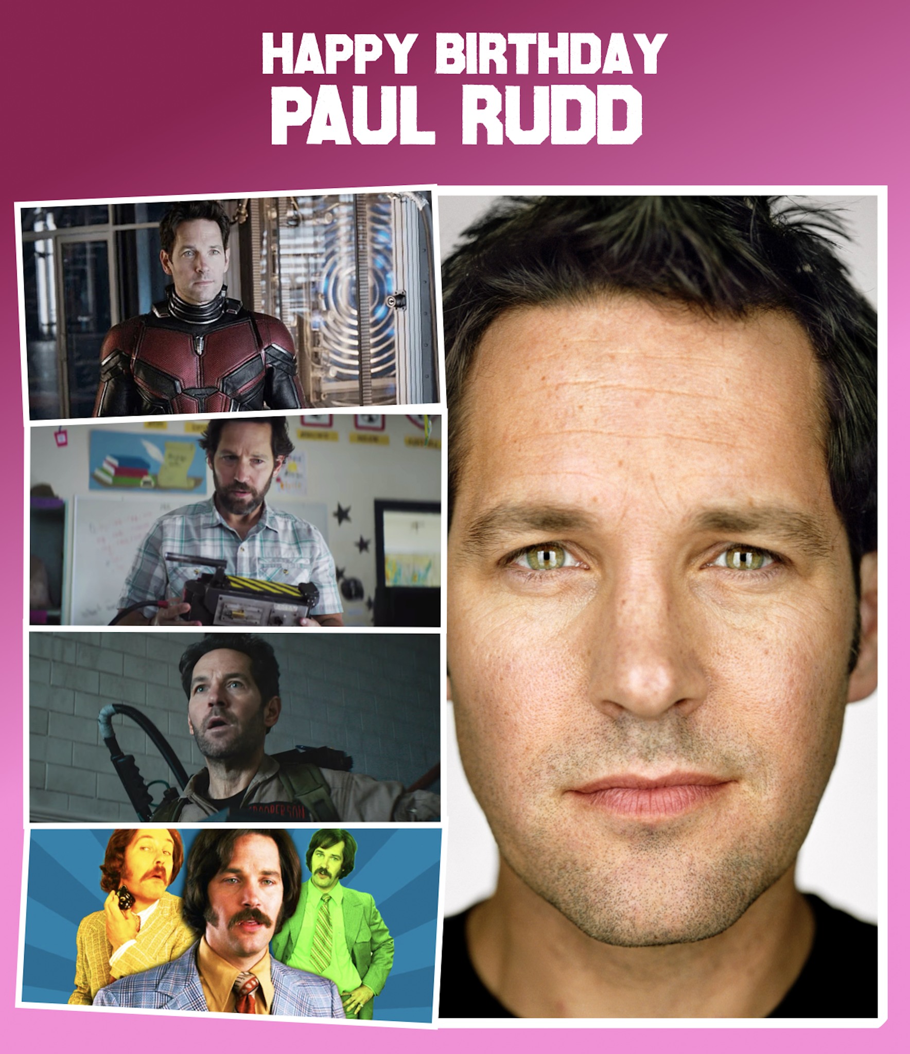 Addicted - Happy Birthday Paul Rudd 6 April 1969 (age 56 years) | Facebook
