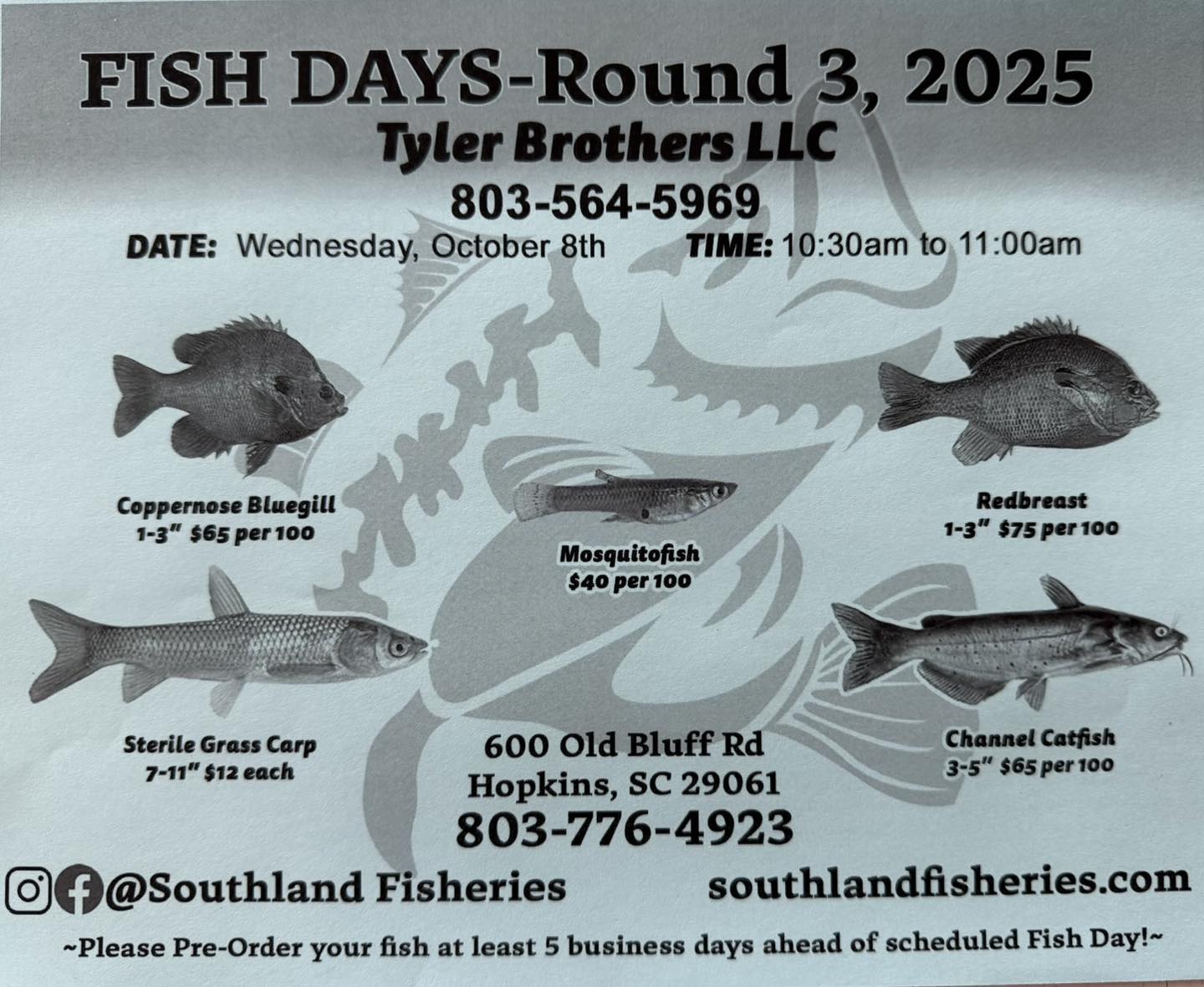 Tyler Brothers - 🐟 STOCK YOUR POND 🐟 It’s almost time... | Facebook