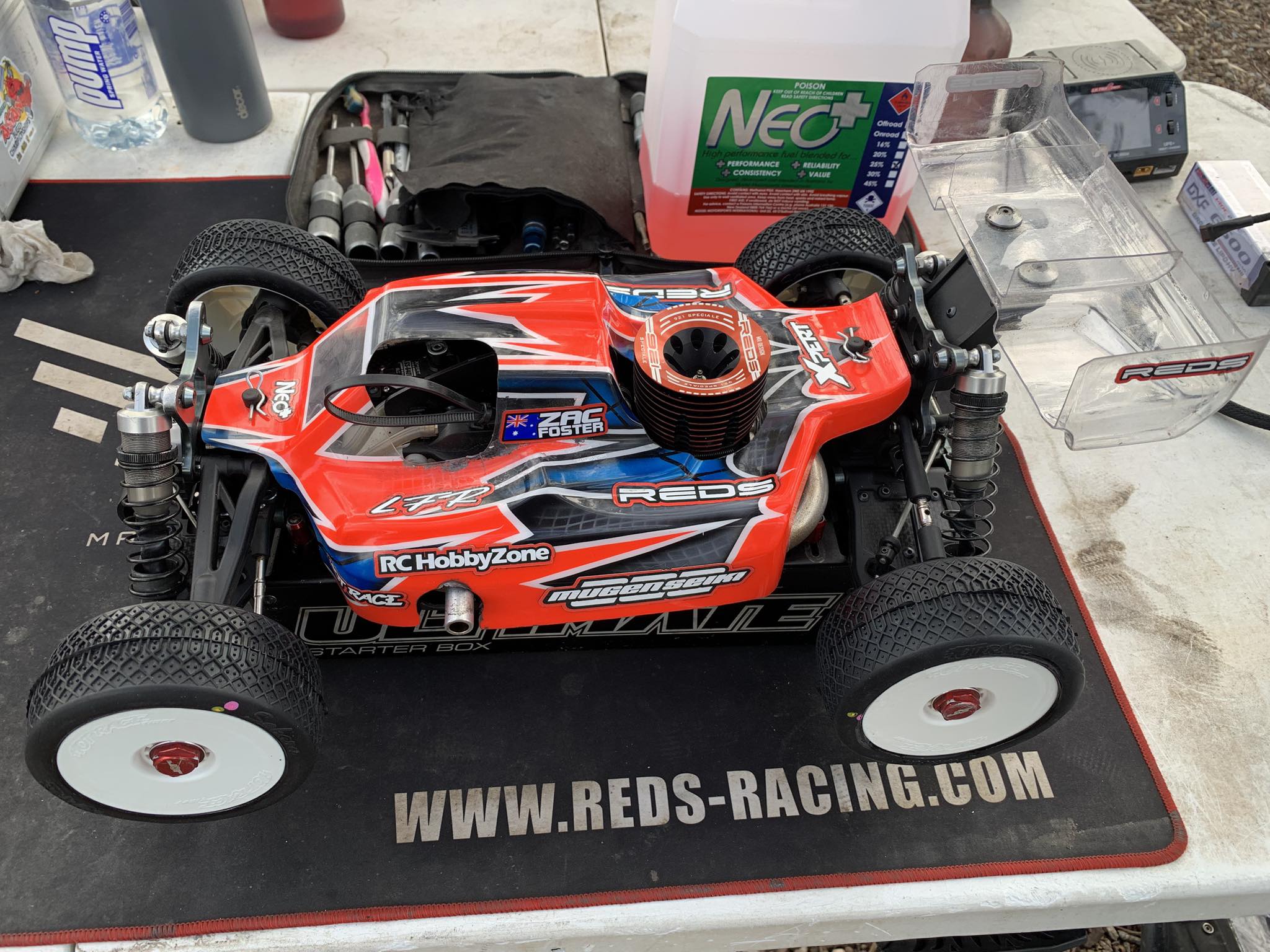 Mugen Seiki MBX8R ready for dirt nitro challenge