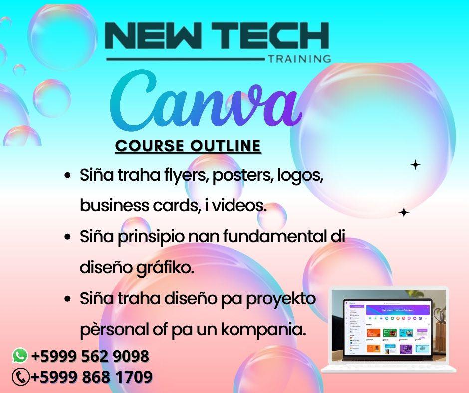 Easy - Easy Computer New Tech! Kurso: Diseñá ku Canva Bo ke siña kreá ...